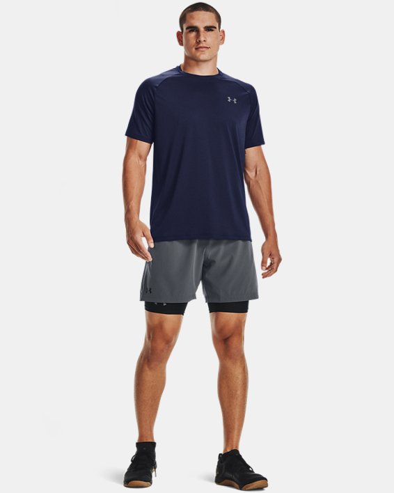 Men's UA Tech™ 2.0 Short Sleeve T-Shirt, Navy, pdpMainDesktop image number 2